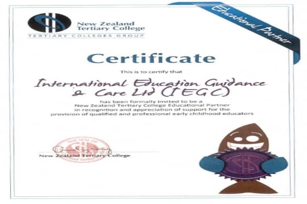 New-Zealand-Tertiary-College-Education-Partner-IEGC-Certificate